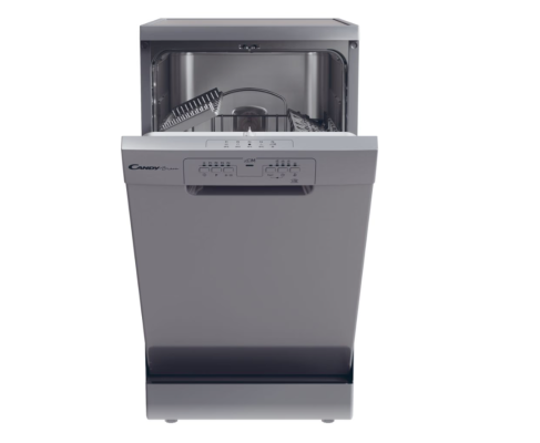 Candy Dishwasher | CDPH 2L1049S | Free standing | Width 45 cm | Number of place settings 10 | Number of programs 5 | Energy efficiency class E | Silver