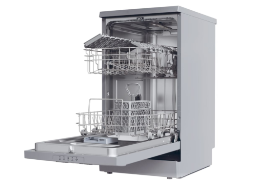 Candy Dishwasher | CDPH 2L1049S | Free standing | Width 45 cm | Number of place settings 10 | Number of programs 5 | Energy efficiency class E | Silver