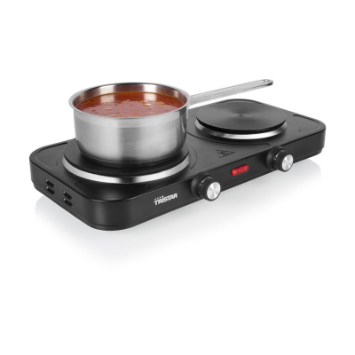 Tristar Table Hob | KP-6152 | Number of burners / cooking zones 2 | Black | Electric