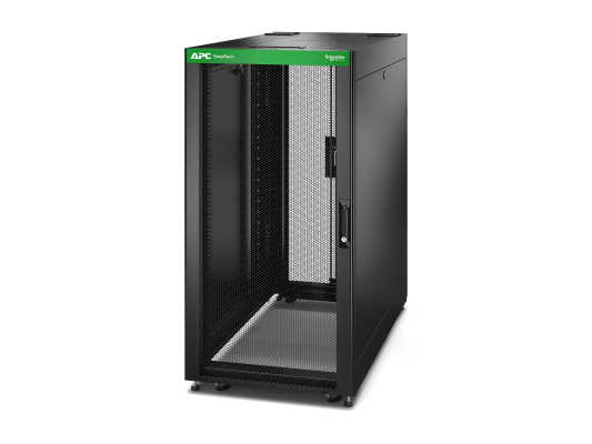 APC Easy Rack 600mm / 24U / 1200mm , with Roof, Side panel,castors,feet and 4 Brackets, No Bottom, black | Schneider Electric