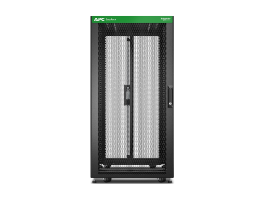 APC Easy Rack 600mm / 24U / 1200mm , with Roof, Side panel,castors,feet and 4 Brackets, No Bottom, black | Schneider Electric