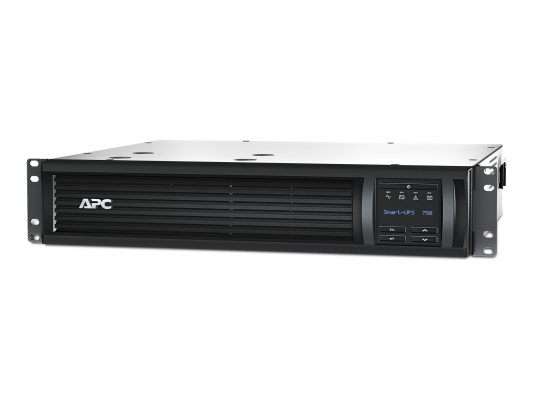 Schneider Electric APC Smart-UPS, Line Interactive, Rackmount 2U, 230V, 4x IEC C13 outlets, SmartSlot, AVR, LCD | SMT750RMI2U | 750 VA | 500 W