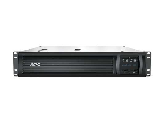 Schneider Electric APC Smart-UPS, Line Interactive, Rackmount 2U, 230V, 4x IEC C13 outlets, SmartSlot, AVR, LCD | SMT750RMI2U | 750 VA | 500 W
