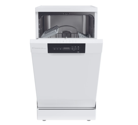 Candy Dishwasher | CDPH 2D1047W-01 | Free standing | Width 45 cm | Number of place settings 10 | Number of programs 7 | Energy efficiency class E | Display | White