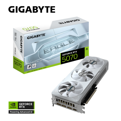 Gigabyte GeForce RTX 5070 EAGLE OC ICE SFF 12G | NVIDIA | 12 GB | GeForce RTX 5070 | HDMI ports quantity 1 | PCI-E 5.0