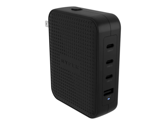 Hyper HyperJuice 145W USB-C GaN Travel Charger with 4 Ports - Black | Hyper