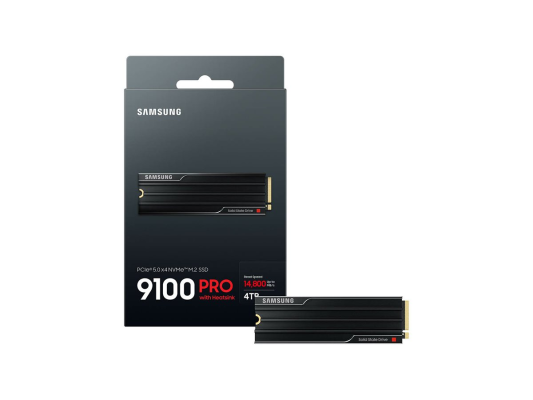Samsung 9100 PRO | 4000 GB | SSD form factor M.2 2280 | Solid-state drive interface PCIe 5.0x4 | Read speed 14800 MB / s | Write speed 13400 MB / s
