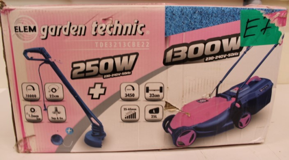 SALE OUT. Electric lawn mower ELEM, 1300 W, 32 cm, 25 l, includes 250 W trimmer | Sourcing | DAMAGED PACKAGING