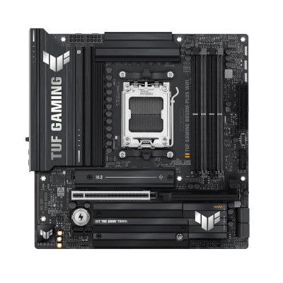 Asus TUF GAMING B850M-PLUS WIFI | Processor family AMD | Processor socket AM5 | DDR5 | Supported hard disk drive interfaces M.2, SATA | Number of SATA connectors 4