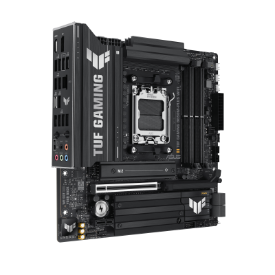 Asus TUF GAMING B850M-PLUS WIFI | Processor family AMD | Processor socket AM5 | DDR5 | Supported hard disk drive interfaces M.2, SATA | Number of SATA connectors 4