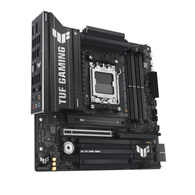 Asus TUF GAMING B850M-PLUS WIFI | Processor family AMD | Processor socket AM5 | DDR5 | Supported hard disk drive interfaces M.2, SATA | Number of SATA connectors 4