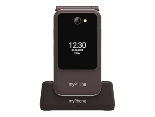 myPhone Harmony LTE Praline Collection | Brown | 2.8+1.44 " | IPS | 48 MB | 128 MB | Single SIM | MicroSD | 3G | Bluetooth | 5.1 | Main camera resolution 2 MP | 1300 mAh