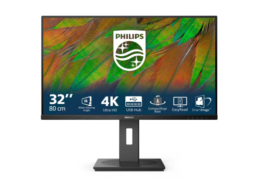Philips | 32B1N3800 / 00 | 32 " | VA | 16:9 | 60 Hz | 4 ms | 3840 x 2160 pixels | 350 cd / m² | HDMI ports quantity 2 | Black