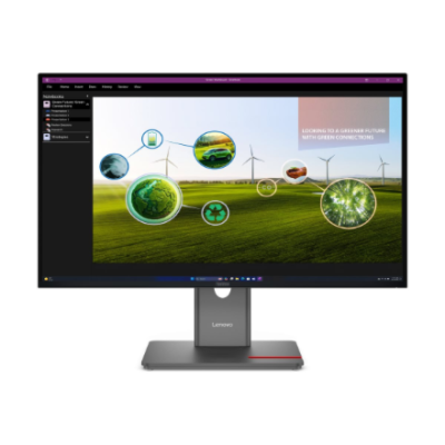 Lenovo | ThinkVision | P27Q-40 | 27 " | IPS | 16:9 | 120 Hz | 4 ms | 350 cd / m² | HDMI ports quantity 1 | Eclipse black | Warranty 36 month(s)