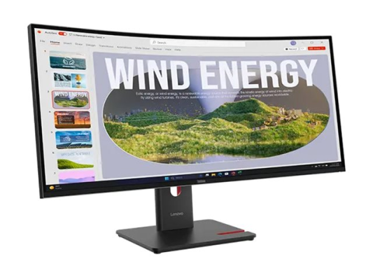 Lenovo | ThinkVision | T34WD-40 | 34 " | VA | 21:9 | 120 Hz | 4 ms | 3440 x 1440 pixels | 300 cd / m² | HDMI ports quantity 1 | Eclipse black | Warranty 36 month(s)