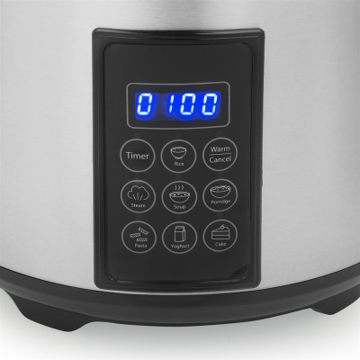 Tristar Digital Rice and Steam Cooker | RK-6138 | 900 W | 2.2 L | Number of programs 7 | Grey