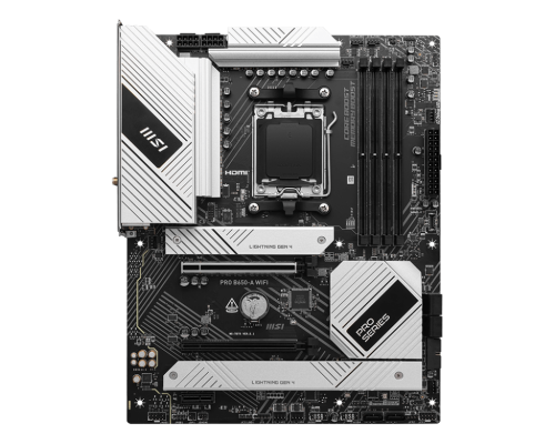 MSI PRO B650-A WIFI | Processor family AMD | Processor socket AM5 | DDR5 | Supported hard disk drive interfaces SATA, M.2 | Number of SATA connectors 6