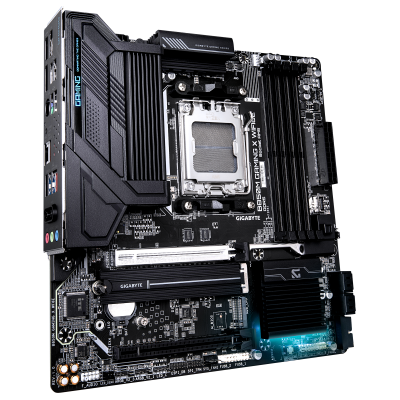 Gigabyte B850M GAMING X WIFI6E | Processor family AMD | Processor socket AM5 | DDR5 SDRAM | Supported hard disk drive interfaces M.2, SATA | Number of SATA connectors 4 | Micro ATX