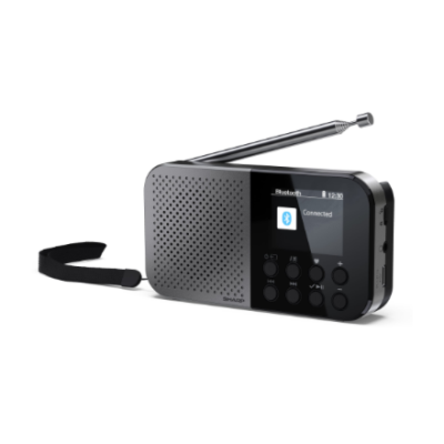 Sharp OSAKA Pocket / Handheld Portable Digital Radio | DR-P520(GY) | Bluetooth
