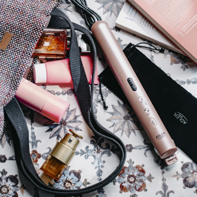 Adler Cordless Hair Straightener | AD 2327 | Ceramic heating system | Display LED | Temperature (min) 160 °C | Temperature (max) 220 °C | Pink