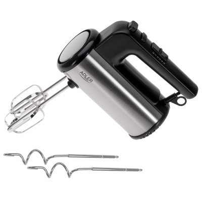 Adler Hand mixer | AD 4232 | Hand Mixer | 900 W | Number of speeds 5 | Turbo mode | Black / Stainless Steel