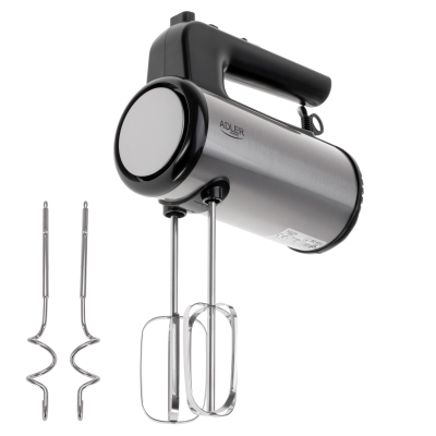 Adler Hand mixer | AD 4232 | Hand Mixer | 900 W | Number of speeds 5 | Turbo mode | Black / Stainless Steel