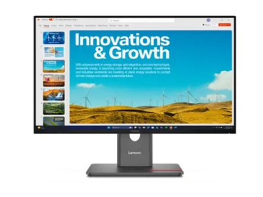 Lenovo | ThinkVision P24QD-40 | 23.8 " | IPS | 16:9 | 120 Hz | 6 ms | 2560 x 1440 pixels | 300 cd / m² | HDMI ports quantity 1 | Eclipse Black | Warranty 36 month(s)