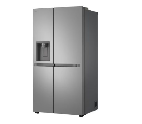 LG Refrigerator | GSLC41PYPE | Energy efficiency class E | Free standing | Side by side | Height 179 cm | Fridge net capacity 420 L | Freezer net capacity 221 L | Display | 36 dB | Grey
