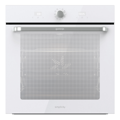 Gorenje Oven | BOS6737SYW | 77 L | Electric | AquaClean | Mechanical control | Steam function | Height 59.5 cm | Width 59.5 cm | White