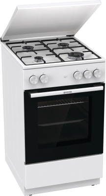 Gorenje Cooker | GG5A14WJ | Hob type Gas | Oven type Gas | White | Width 50 cm | Depth 59.4 cm | 70 L