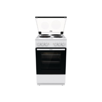 Gorenje Cooker | GE5A21WH | Hob type Electric | Oven type Electric | White | Width 50 cm | Grilling | Depth 59.4 cm | 68 L