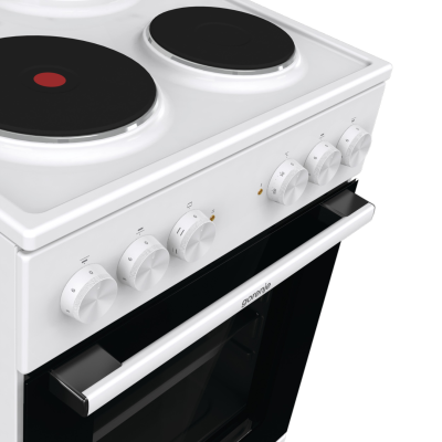 Gorenje Cooker | GE5A21WH | Hob type Electric | Oven type Electric | White | Width 50 cm | Grilling | Depth 59.4 cm | 68 L