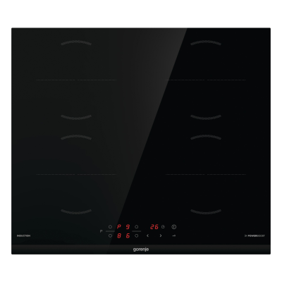 Gorenje Hob | GI6401BCE | Induction | Number of burners / cooking zones 4 | Touch control | Timer | Black
