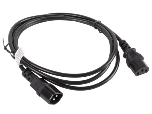 Lanberg | IEC 320 C13 to C14 Cable | CA-C13E-10CC-0018-BK