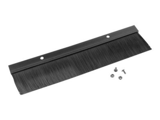 Lanberg 19" cable entry brush panel | AK-1102-B | Black