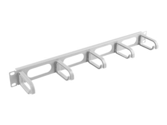 Lanberg 19" cable management panel 5 rings - type B 1U | AK-1205-S | Grey