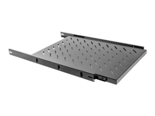 Lanberg 19" Sliding Shelf 1U / 465x750mm | AK-1011-B | Black
