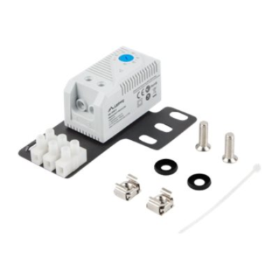 Lanberg Closed-loop thermostat 10A for rack cabinets with 19" ear and terminal block | AK-1505-S | Gray