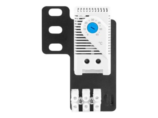 Lanberg Closed-loop thermostat 10A for rack cabinets with 19" ear and terminal block | AK-1505-S | Gray