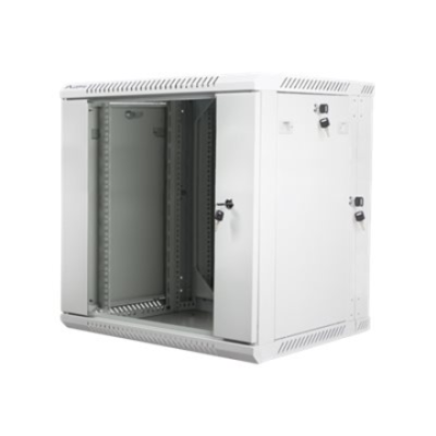 Lanberg | Rack cabinet 19" double-section wall-mount 12U / 600x600 (flat pack) | WF02-6612-10S | Grey