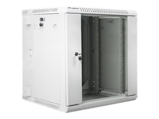 Lanberg | Rack cabinet 19" double-section wall-mount 12U / 600x600 (flat pack) | WF02-6612-10S | Grey