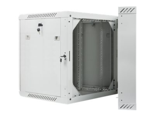 Lanberg | Rack cabinet 19" double-section wall-mount 12U / 600x600 (flat pack) | WF02-6612-10S | Grey