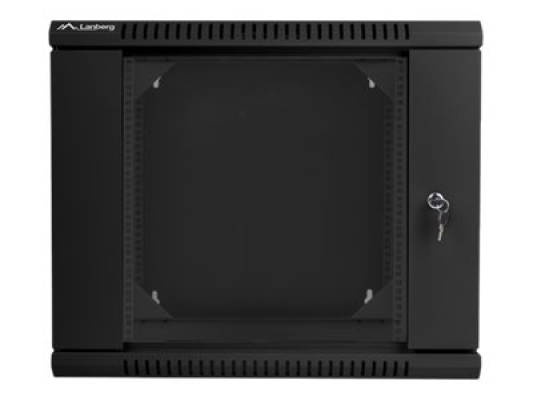 Lanberg | Rack cabinet 19" double-section wall-mount 9U / 600x600 (flat pack) | WF02-6609-10B | Black
