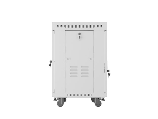 Lanberg | Rack cabinet 19" free-standing 15U / 600x600 (flat pack) with glass door, LCD | FF01-6615-12SL | Grey