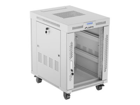 Lanberg | Rack cabinet 19" free-standing 15U / 600x800 (flat pack) with glass door, LCD | FF01-6815-12SL | Grey