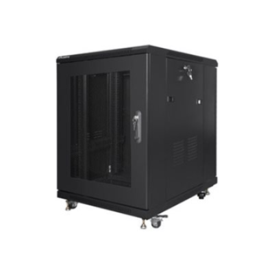 Lanberg | Rack cabinet 19" free-standing 15U / 600x800 (flat pack) with mesh door | FF01-6815-23B | Black