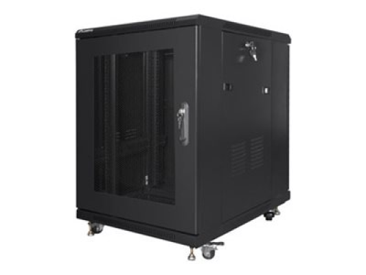 Lanberg | Rack cabinet 19" free-standing 15U / 600x800 (flat pack) with mesh door | FF01-6815-23B | Black