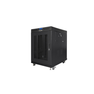 Lanberg | Rack cabinet 19" free-standing 15U / 800x1000 (flat pack) with mesh door, LCD | FF01-8015-23BL | Black