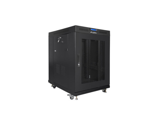 Lanberg | Rack cabinet 19" free-standing 15U / 800x1000 (flat pack) with mesh door, LCD | FF01-8015-23BL | Black