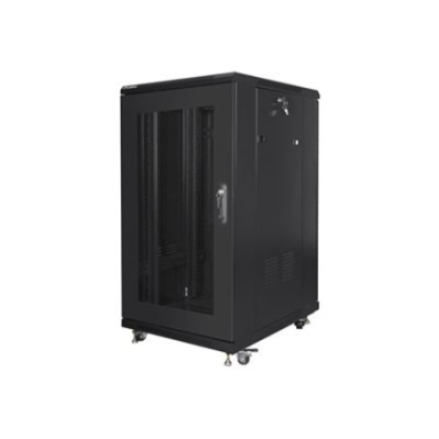 Lanberg | Rack cabinet 19" free-standing 22U / 600x800 (flat pack) with mesh door | FF01-6822-23B | Black